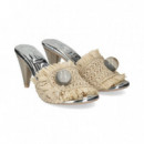 Pala Flecos+aplique Rafia Beige  RAS