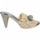 Pala Flecos+aplique Rafia Beige  RAS