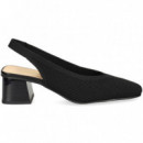 sin Talonn Elastico Negro  MISS ELASTIC