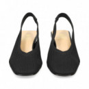 sin Talonn Elastico Negro  MISS ELASTIC