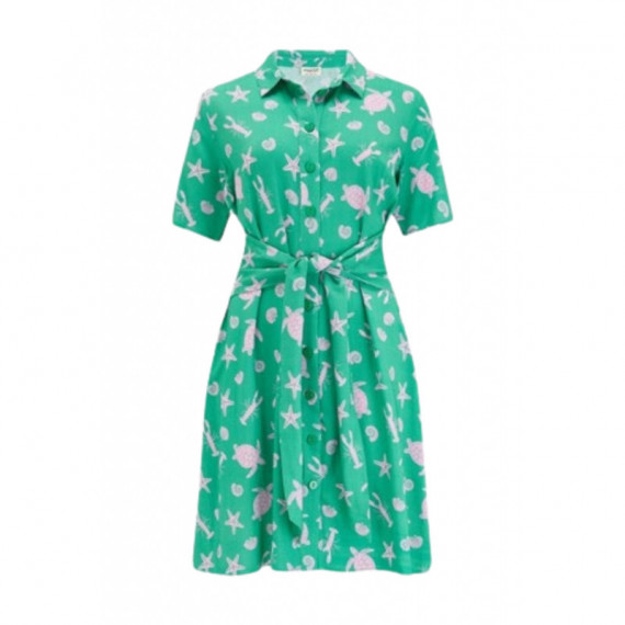 SUGARHILL BRIGHTON Vestidos Vestido Sugarhill Dessie Green Pink Sea Cove
