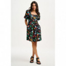 SUGARHILL BRIGHTON Vestidos Vestido Sugarhill Lilou Black Tropical Safari