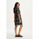 SUGARHILL BRIGHTON Vestidos Vestido Sugarhill Lilou Black Tropical Safari