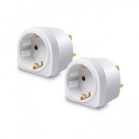EXTRASTAR/OMEGA Adaptador Enchufe Schuko Europeo/H Ingles/M 13a/250v/3120w max