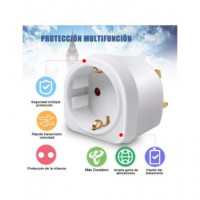 EXTRASTAR/OMEGA Adaptador Enchufe Schuko Europeo/H Ingles/M 13a/250v/3120w max