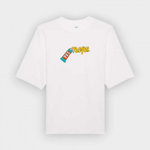 Camiseta THE DUDES Nope Oversized Blanco