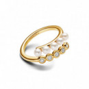 PANDORA Anillo Abierto Perlas Cultivadas de Agua Dulce y Gemas 163146C01