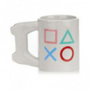 Playstation Taza con Logo Ps y Mango Diseño Mando Play  LALO