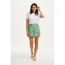 SUGARHILL BRIGHTON Pantalones Shorts Sugarhill Enola Green Rainbow Palms