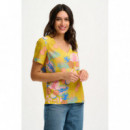 SUGARHILL BRIGHTON Camisas y Tops Top Sugarhill Rosalie Yellow Tropical Fruits