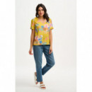 SUGARHILL BRIGHTON Camisas y Tops Top Sugarhill Rosalie Yellow Tropical Fruits