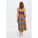 SUGARHILL BRIGHTON Vestidos Vestido Sugarhill Denali MIDI Multi Summer Rainbow Check