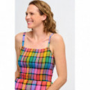 SUGARHILL BRIGHTON Vestidos Vestido Sugarhill Denali MIDI Multi Summer Rainbow Check