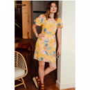 SUGARHILL BRIGHTON Vestidos Vestido Sugarhill Lilou Yellow Tropical Fruits