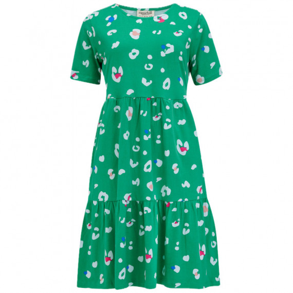 SUGARHILL BRIGHTON Vestidos Vestido Sugarhill Raven de Punto Green Colour Pop Leopard