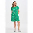 SUGARHILL BRIGHTON Vestidos Vestido Sugarhill Raven de Punto Green Colour Pop Leopard