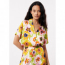 Blusas y Camisas Camisa FRNCH Chelly Spicy Garden Creme