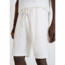 Pantalon Cortos de Sudadera Crema  ANTONY MORATO