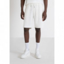 Pantalon Cortos de Sudadera Crema  ANTONY MORATO