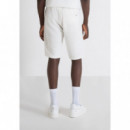 Pantalon Cortos de Sudadera Crema  ANTONY MORATO