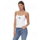 Monologo Strappy Tank Top Bright White  CALVIN KLEIN