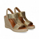 Sandalia Bebe Elastico Oro  CASTELLER