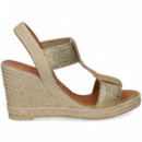 Sandalia Bebe Elastico Oro  CASTELLER