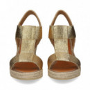 Sandalia Bebe Elastico Oro  CASTELLER