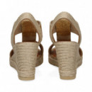 Sandalia Bebe Elastico Oro  CASTELLER