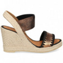 2 Tiras Bordada Elastica+piel Bronce  CASTELLER