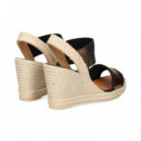 2 Tiras Bordada Elastica+piel Bronce  CASTELLER