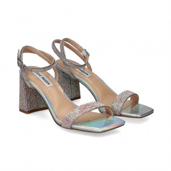 Sandalia Gilda Cristal Plata  STEVE MADDEN