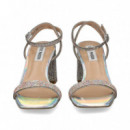 Sandalia Gilda Cristal Plata  STEVE MADDEN
