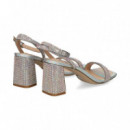 Sandalia Gilda Cristal Plata  STEVE MADDEN