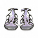 Sandalia Medios Circulos Plomo  ALBANO