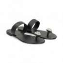 Esclava Circulo Strass Negro  NICOLAS LAINAS