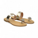 Esclava Circulo Strass Oro  NICOLAS LAINAS