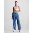 Aop Cropped Tank Top Diffused Skyscape a  CALVIN KLEIN