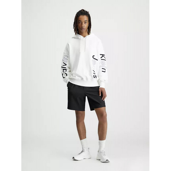 Blocking Graphic Hoodie Bright White  CALVIN KLEIN