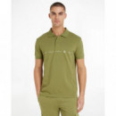 Logo Repeat Polo Dark Juniper  CALVIN KLEIN