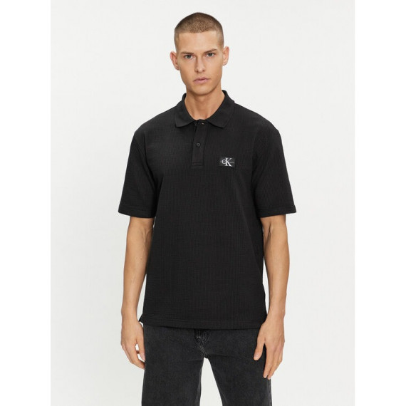 Texture Polo Ck Black  CALVIN KLEIN