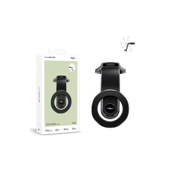 LEKUS Soporte Magnetico Flexible con Carga Magnetica MG3 Negro 360