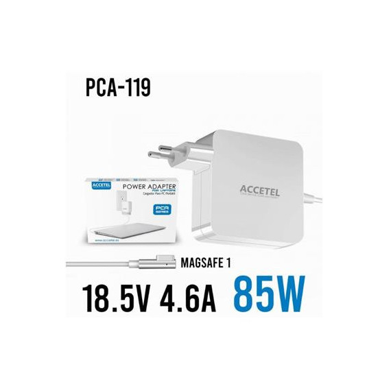 ACCETEL Cargador Portatil Apple 18.5V 4.6A 85W PCA-119