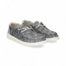 Talon Gris Wallabee Gris Oscuro  HEY DUDE