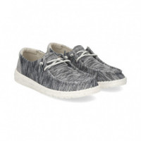 Talon Gris Wallabee Gris Oscuro  HEY DUDE