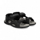 Sandalia Velcros Negro  GEOX