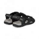 Sandalia Velcros Negro  GEOX