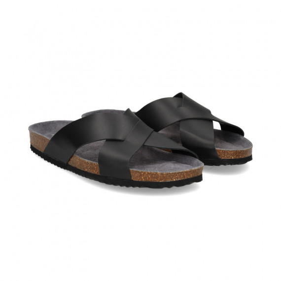 Pala Cruzada Piel Negro  GEOX