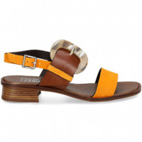 2 Tiras Hebilla Marron+naranja  PLUMERS