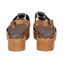 Sandalia Bebe 3 Piedras ante Cuero  PLUMERS